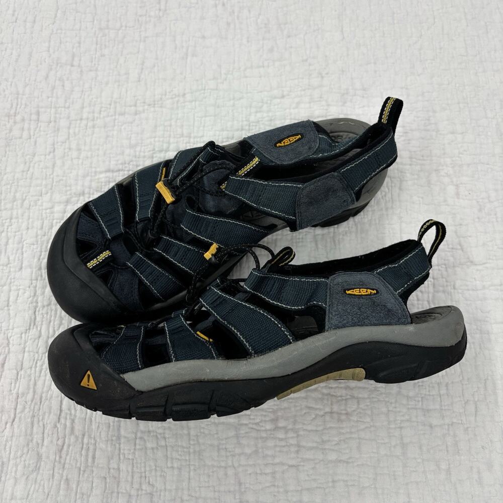 Keen Newport Mens Size 11 Waterproof Hiking Sandals Closed Toe Navy Blue Grey